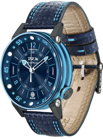 B.R.M. Watch Boat Master BM2 34mm Blue Sun BM2-34-BL-CBL-BLC