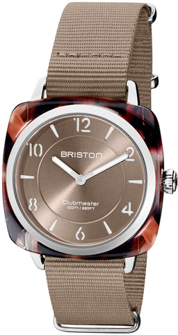 Briston Watch Clubmaster Chic HM Grey Taupe 21536.SA.UBR.30.NT