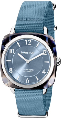 Briston Watch Clubmaster Chic HM Ice Blue 21536.SA.UB.25.NIB