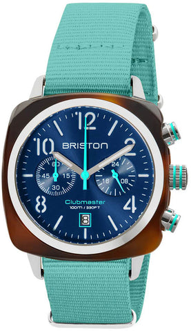 Briston Watch Clubmaster Classic Chrono Summer Vibes Blue 24140.SA.T.15.NBT
