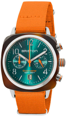 Briston Watch Clubmaster Classic Chrono Summer Vibes Orange 24140.SA.T.27.NOG