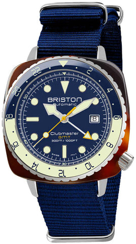Briston Watch Clubmaster Diver Pro GMT Navy Blue 24844.SA.T.15.NNB