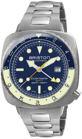 Briston Watch Clubmaster Diver Pro GMT Steel 24844.S.GP.15.SB