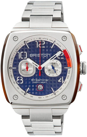 Briston Watch Streamliner Urban Chrono Steel Navy Blue 23142.S.T.15.SB