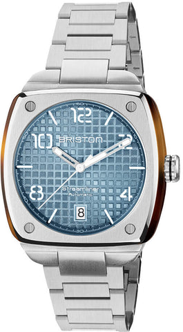 Briston Watch Streamliner Urban HMS Auto Steel Ice Blue 23640.S.T.25.SB