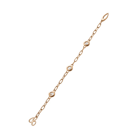 Chopard Happy Diamonds Icons 18ct Rose Gold 0.15ct Diamond Bracelet