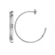 Chopard Ice Cube 18ct White Gold 0.66ct Diamond Large Hoop Earrings