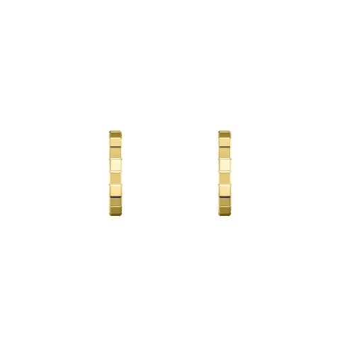 Chopard Ice Cube 18ct Yellow Gold Hoop Earrings