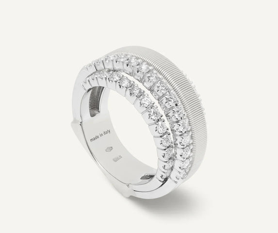 Marco Bicego Masai 18ct White Gold Coil 1.03ct Diamond Ring