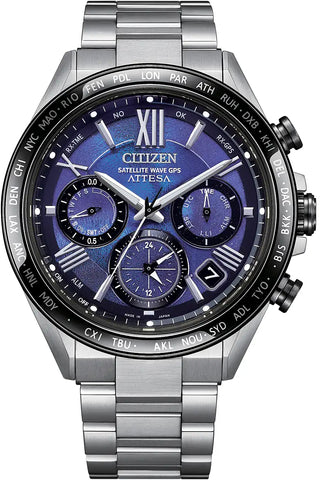 Citizen Attesa Satellite Wave GPS Unite With Blue Limited Edition Watch CC4075-50L