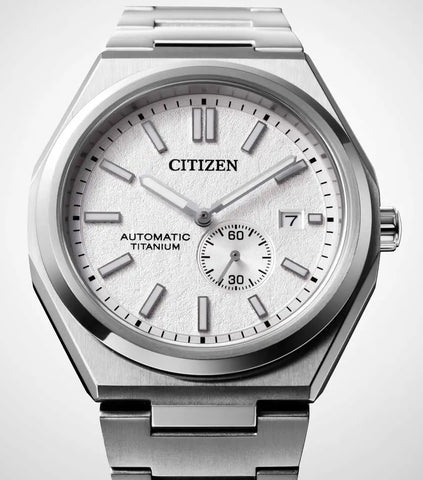 Citizen Super Titanium Zenshin Automatic Textured White Watch