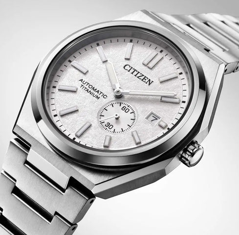 Citizen Super Titanium Zenshin Automatic Textured White Watch