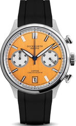 Duckworth Prestex Watch Lostock Orange 40mm Quartz Chronograph Black Rubber D547-05 AR