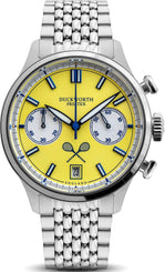 Duckworth Prestex Watch Lostock Yellow 40mm Quartz Chronograph Bracelet D547-09 ST