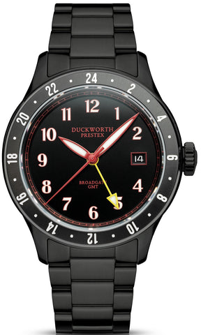 Duckworth Prestex Broadgate GMT Black Bracelet Watch D760-01-ST