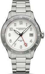 Duckworth Prestex Broadgate GMT White Bracelet Watch D760-02-ST