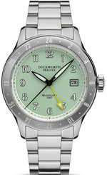Duckworth Prestex Broadgate GMT Green Bracelet Watch D760-04-ST