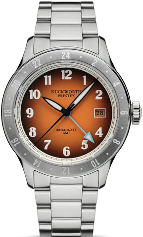 Duckworth Prestex Broadgate GMT Orange Bracelet Watch D760-05-ST