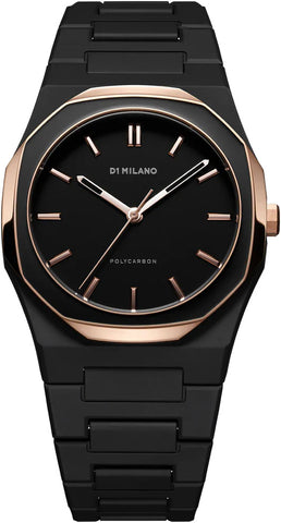 D1 Milano Watch Polycarbon Gold Mesh PCBU14