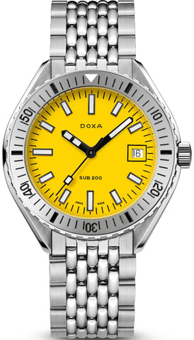 Doxa Sub 200 Divingstar Stainless Steel Bracelet Watch 796.10.361.10