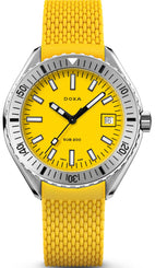 Doxa Sub 200 Divingstar Yellow Rubber Watch 796.10.361.31