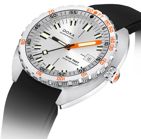 Doxa Sub 750T Searambler Black Rubber Watch