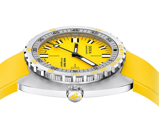 Doxa Sub 750T Divingstar Yellow Rubber Watch