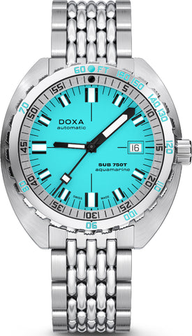 Doxa Sub 750T Aquamarine Bracelet Watch 825.10.241.10