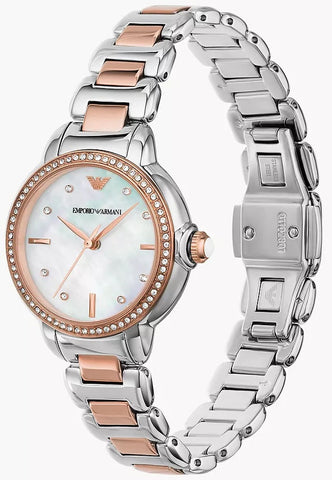 Emporio Armani Mother Of Pearl Ladies Watch