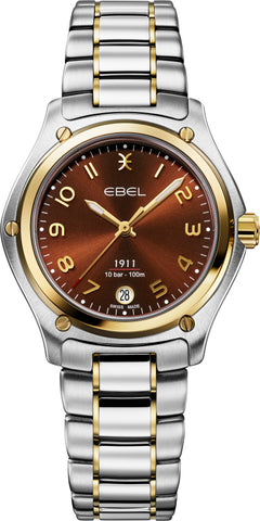 Ebel 1911 18K Yellow Gold Brown Watch