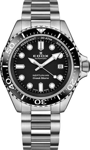 Edox Watch Neptunian Bracelet Mens 80801 3NM NIN