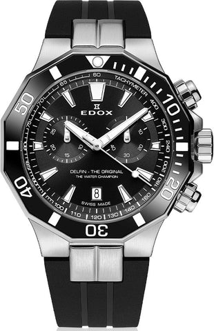 Edox Watch Delfin The Original Chronograph Mens 10112 3NCA NIN