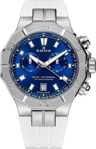 Edox Watch Delfin The Original Chronograph Mens 10113 3CAB BUIN