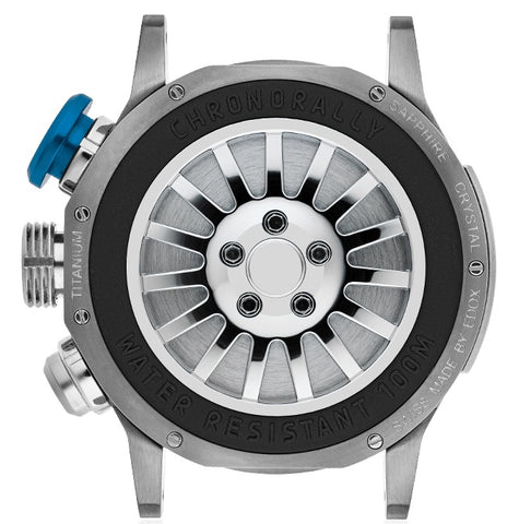 Edox Chronorally Chronograph Titanium Watch