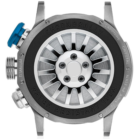 Edox Chronorally Chronograph Titanium Watch