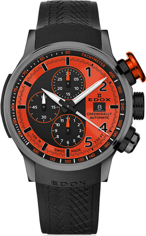 Edox Chronorally Chronograph Automatic Watch 01129 TNGOCA ONB