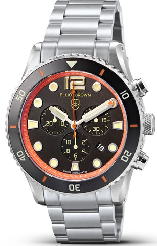 Elliot Brown Watch Bloxworth Chrono Black Orange Br