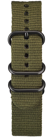 Elliot Brown Nylon 22mm Olive Ballistic Gunmetal Hardware