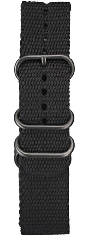 Elliot Brown Nylon 22mm Black Ballistic Gunmetal Hardware