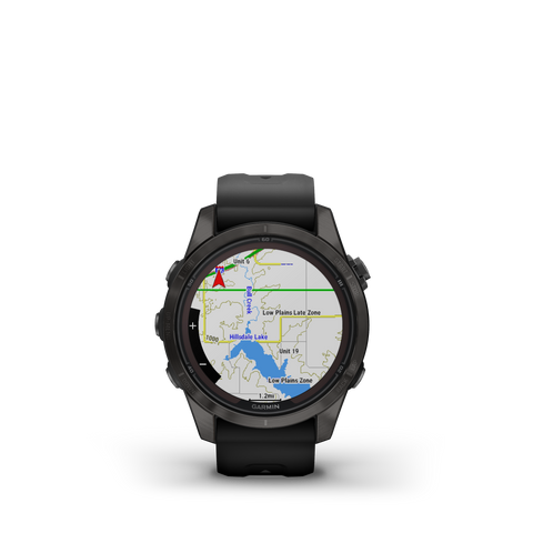 Garmin Fenix 7S Pro Sapphire Solar Carbon Grey Titanium Watch