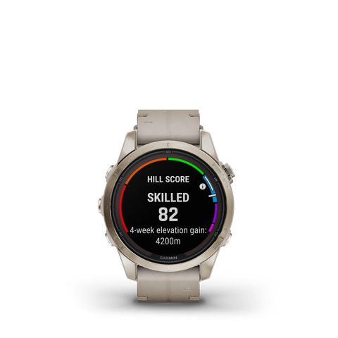 Garmin Fenix 7S Pro Sapphire Solar Soft Gold Leather D