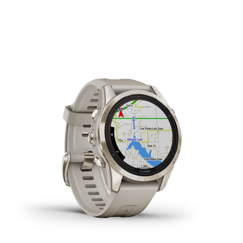 Garmin Fenix 7S Pro Sapphire Solar Soft Gold Leather D