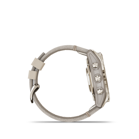 Garmin Fenix 7S Pro Sapphire Solar Soft Gold Leather D