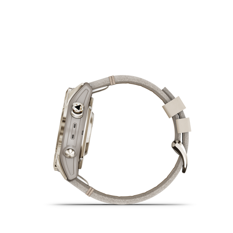 Garmin Fenix 7S Pro Sapphire Solar Soft Gold Leather D