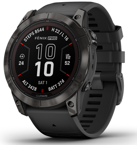 Garmin Watch Fenix 7X Pro Sapphire Solar Carbon Grey Titanium 010-02778-11