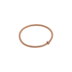 Fope Prima 18ct Rose Gold 0.01ct Black Diamond Flexible Bracelet BR710 BBRN.