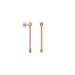 Fope Aria 18ct Rose Gold 0.09ct Diamond Pendant Earrings OR890 BBR.