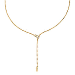 Fope Aria 18ct Yellow Gold 0.11ct Diamond Adjustable Slider Necklace 890FR BBR.