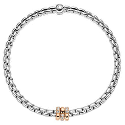 Fope Eka Tiny 18ct White Gold 0.16ct Diamond Bracelet, 739B/BBR.