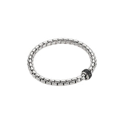 Fope Eka Tiny 18ct white Gold 0.54ct Black Diamond Bracelet, 704B/PAVEN.